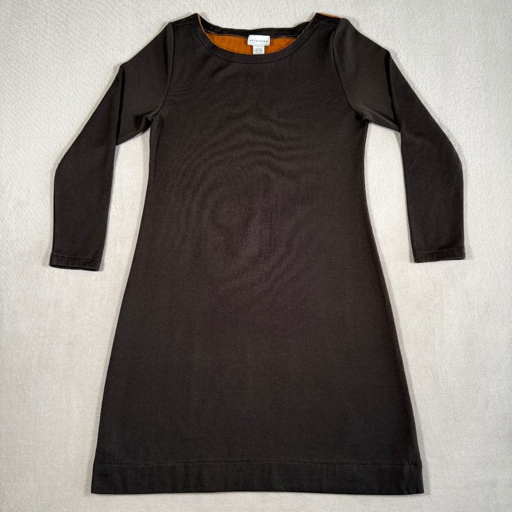 Soft Surroundings Sweater Dress Womens Medium Brown Wool Blend Long‎ Sleeve